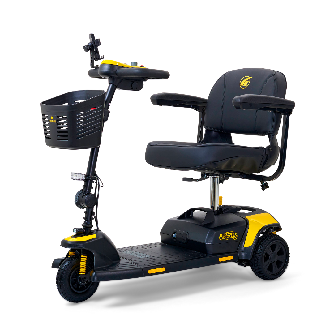 Golden Tech Buzzaround XLS-HD 3-Wheel Portable Scooter with Suspension - Senior.com Mobility Scooters
